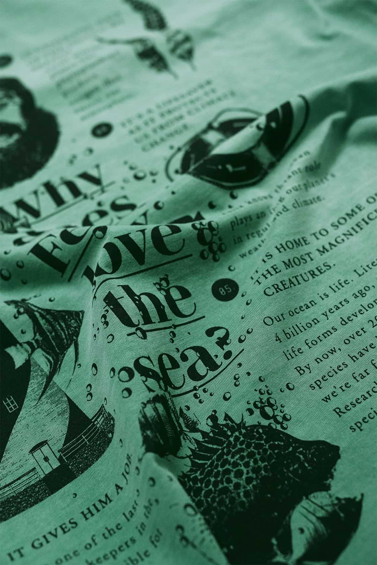 FELIX - Camiseta algodón orgánico - Verde poseidonia - Imagen 6