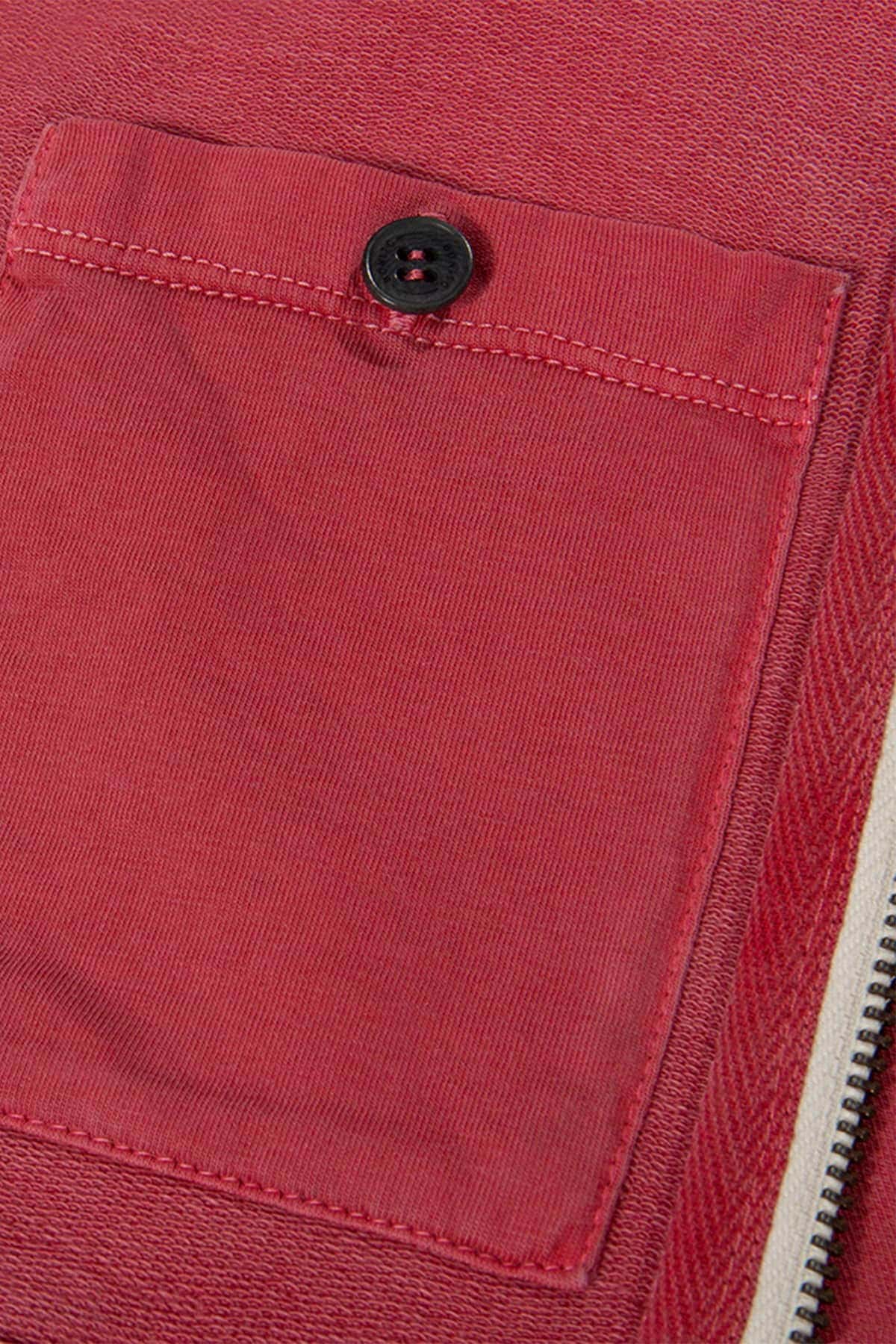 KANGAROO - Sudadera algodón orgánico - Rojo babor - Imagen 10