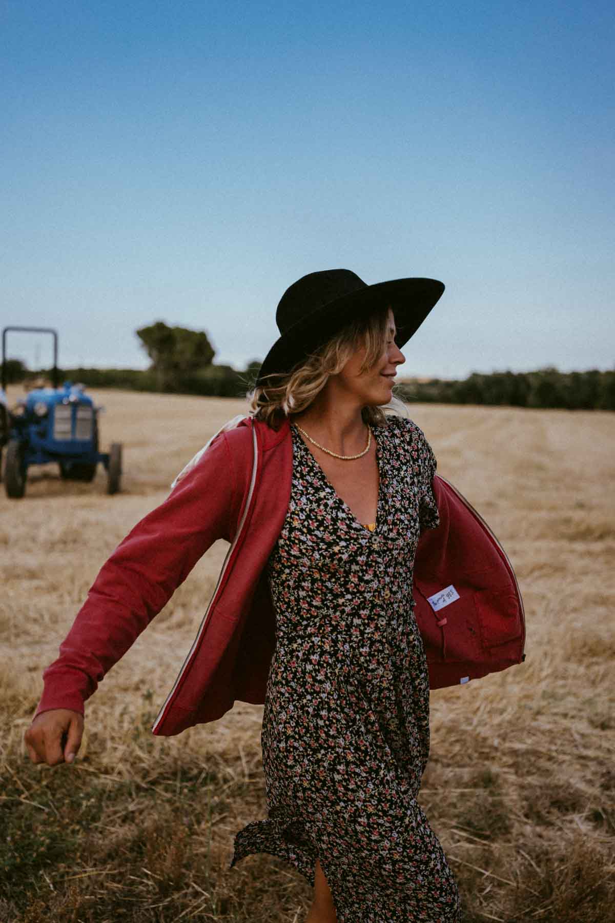 KANGAROO - Sudadera algodón orgánico - Rojo babor - Imagen 6