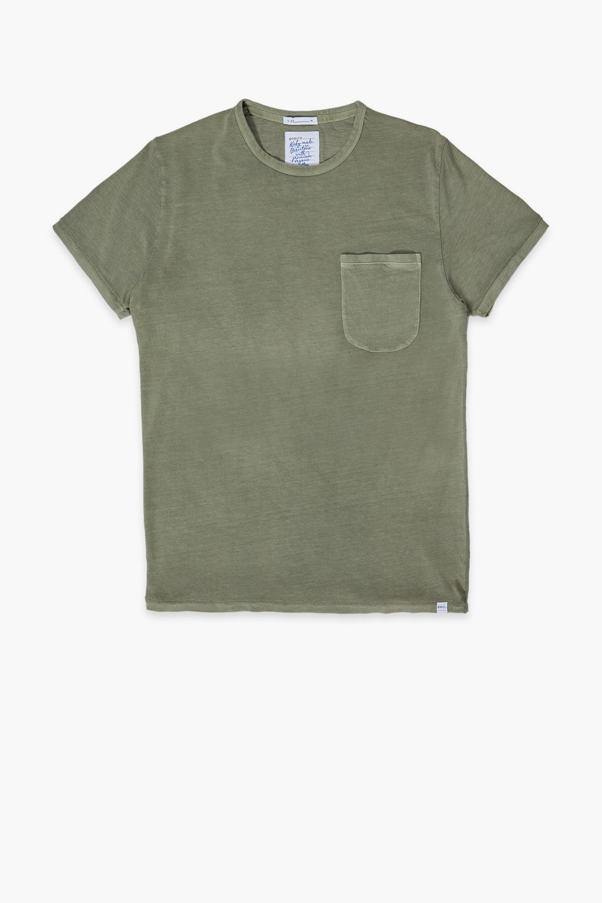 POCKET - Camiseta algodón orgánico Pima - Verde arrecife