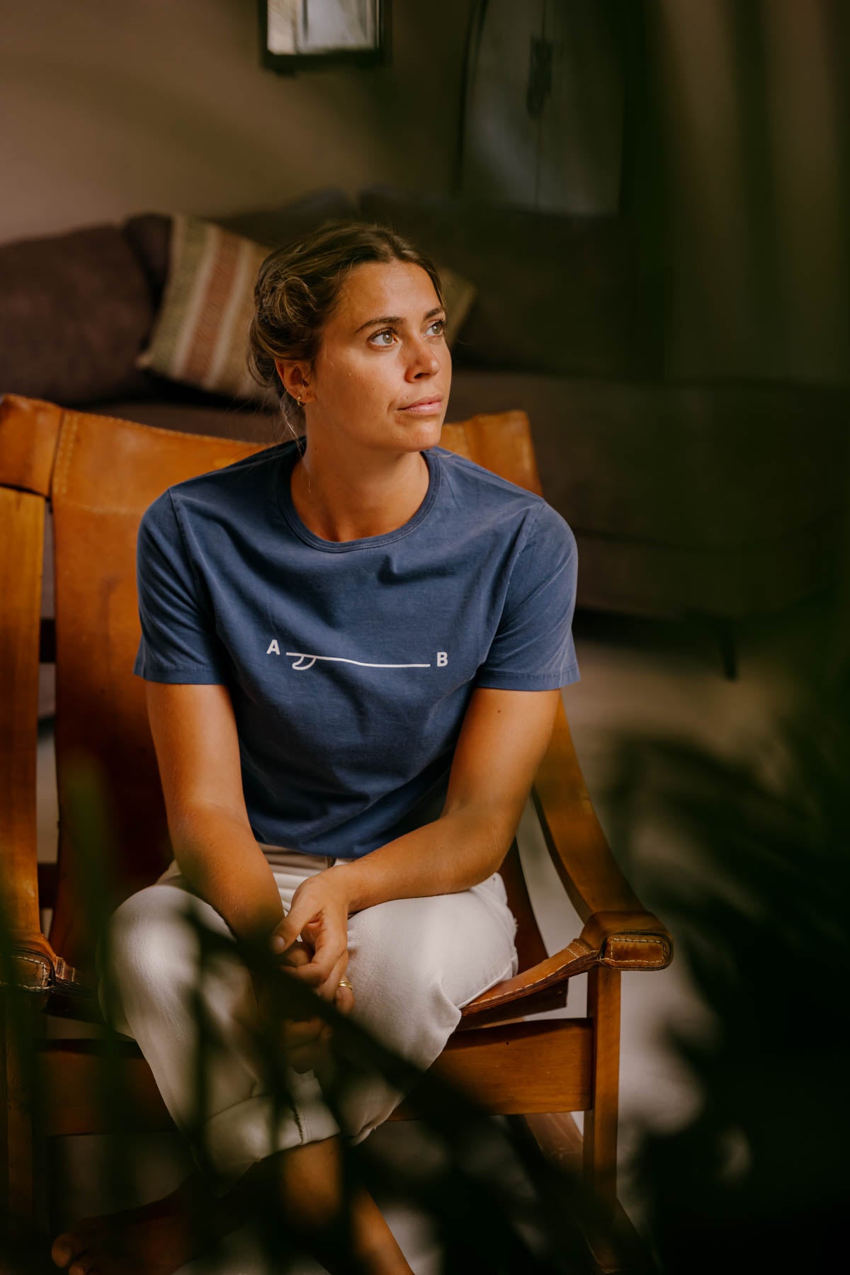 SIMPLE - Camiseta algodón orgánico - Azul sur - Imagen 7