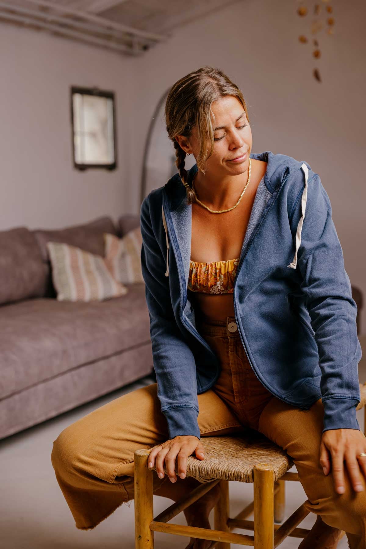 ZIP - Sudadera algodón orgánico - Azul sur - Imagen 6