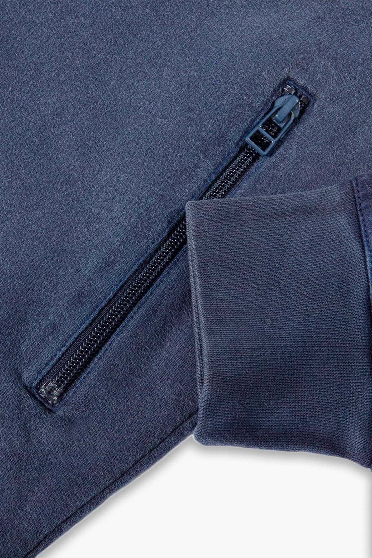 ZIP - Sudadera algodón orgánico - Azul sur - Imagen 8