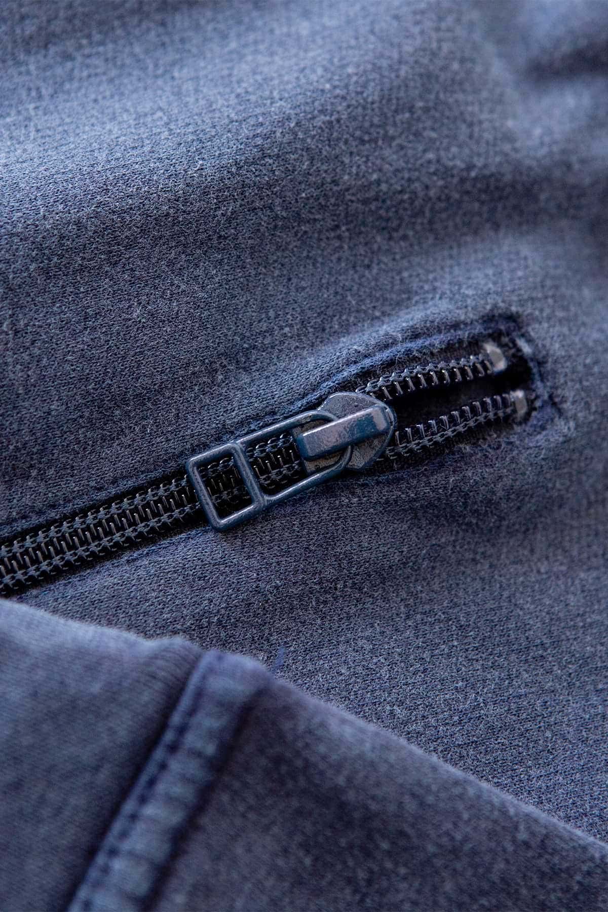 ZIP - Sudadera algodón orgánico - Azul sur - Imagen 9