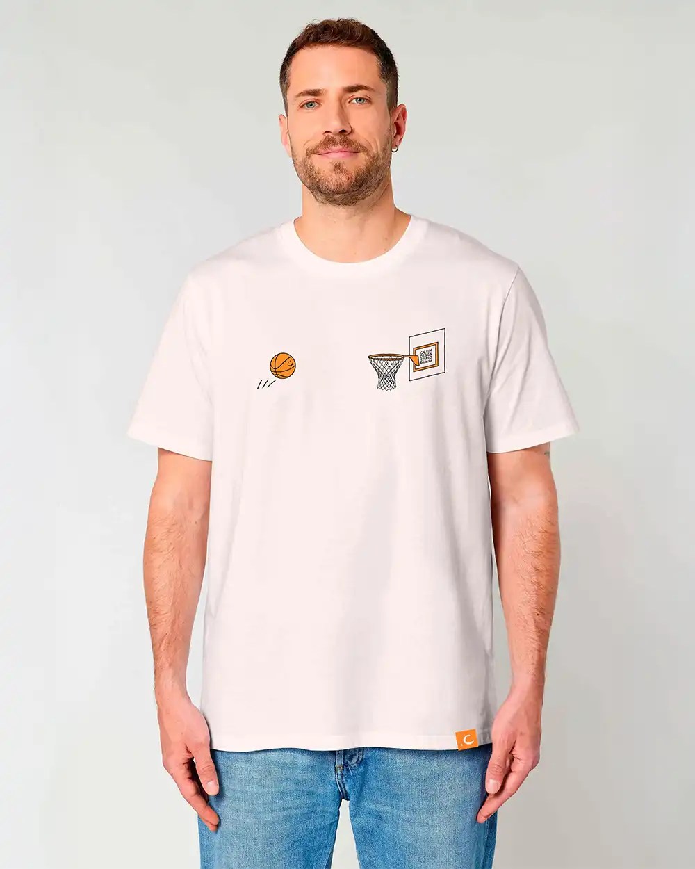 Basketball Organic Unisex T-Shirt - Imagen 2
