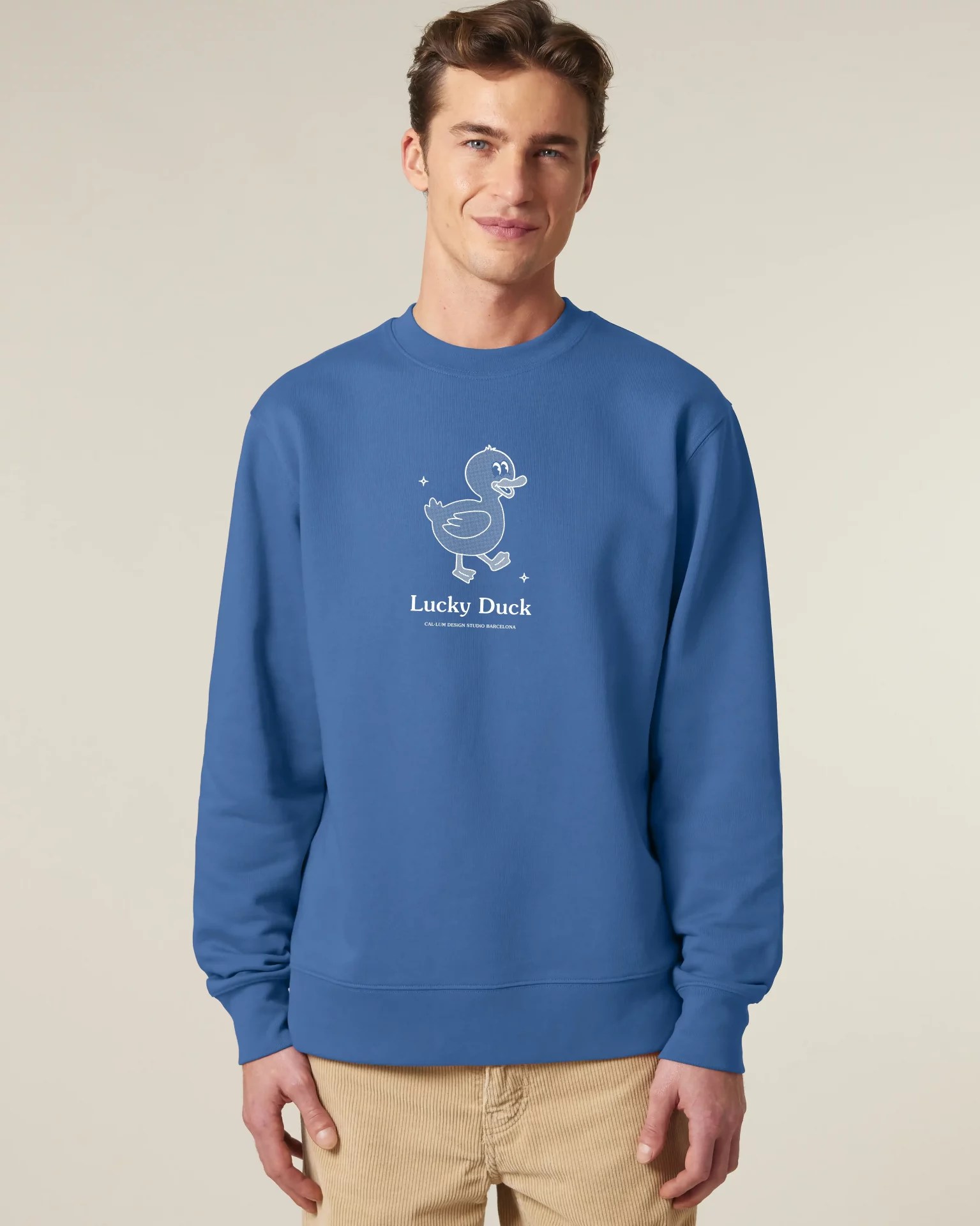Lucky Duck Organic Unisex Sweatshirt - Imagen 3