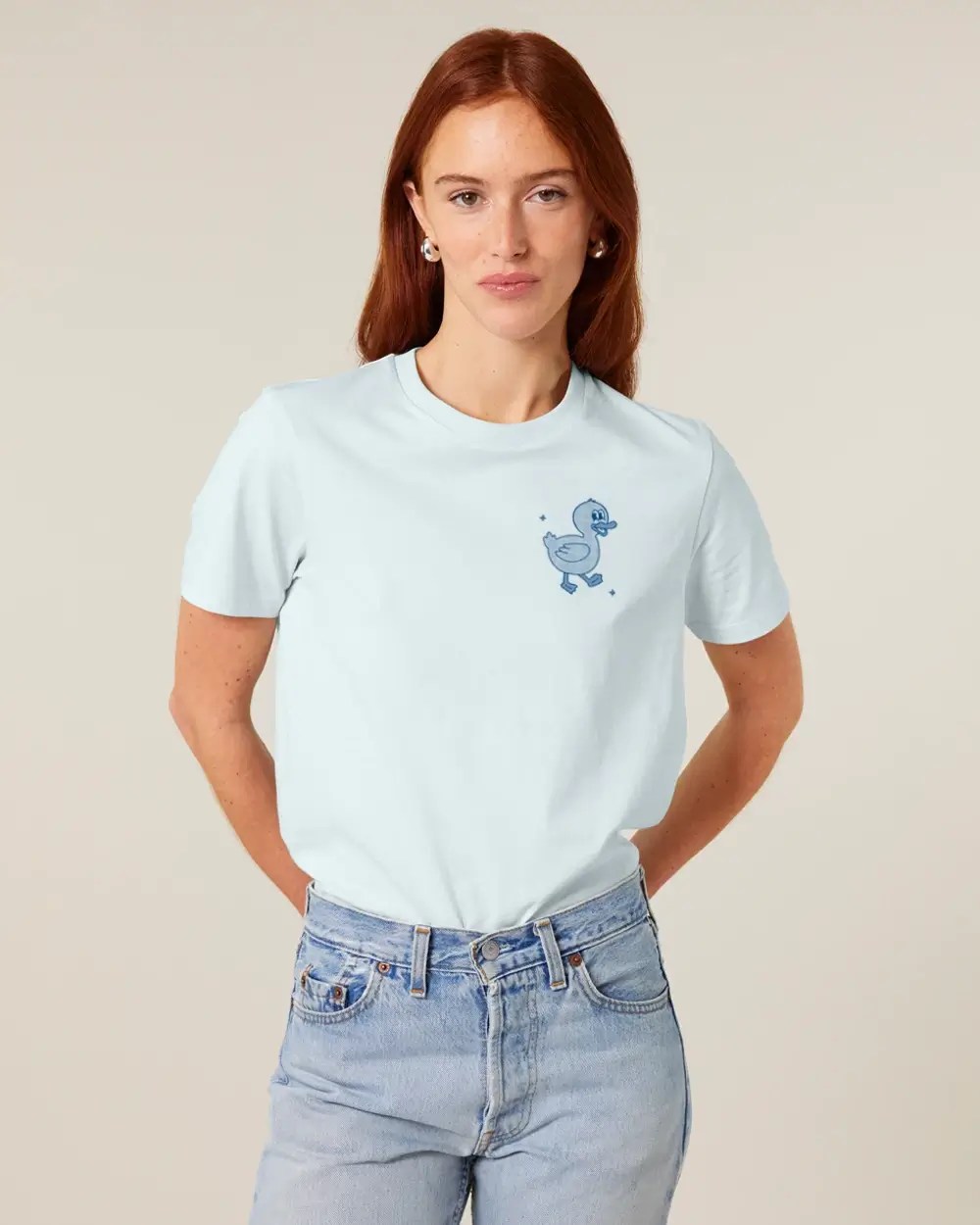 Lucky Duck Organic Unisex T-Shirt - Imagen 6