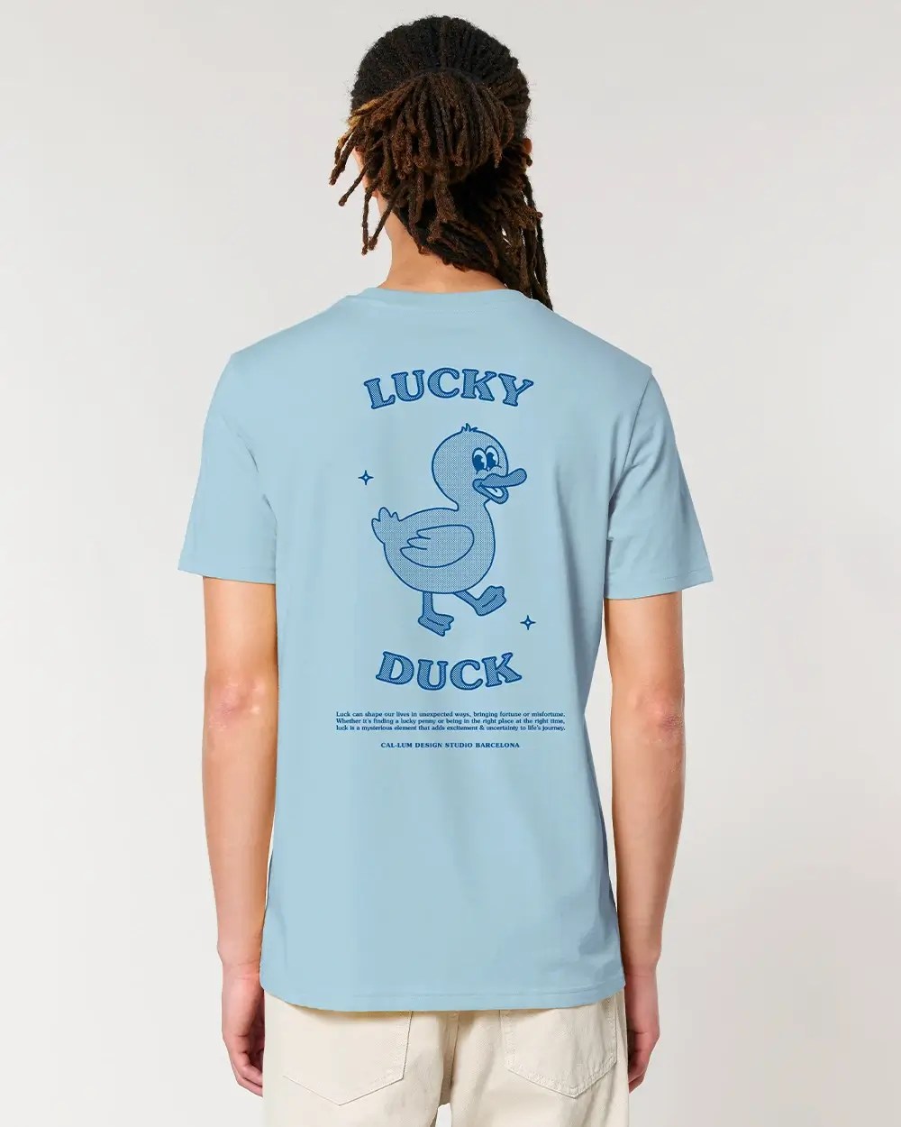 Lucky Duck Organic Unisex T-Shirt - Imagen 7