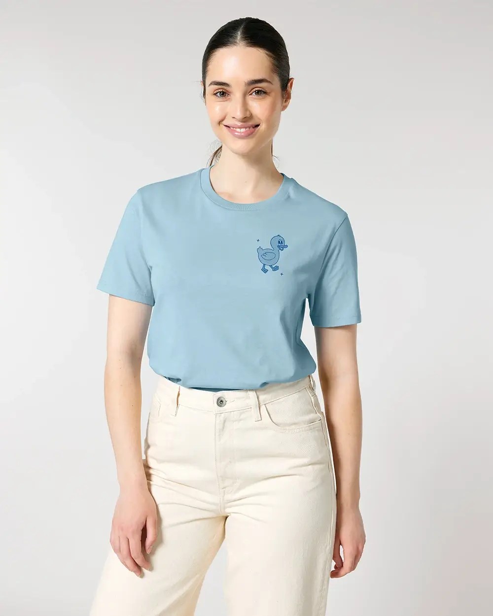 Lucky Duck Organic Unisex T-Shirt - Imagen 8