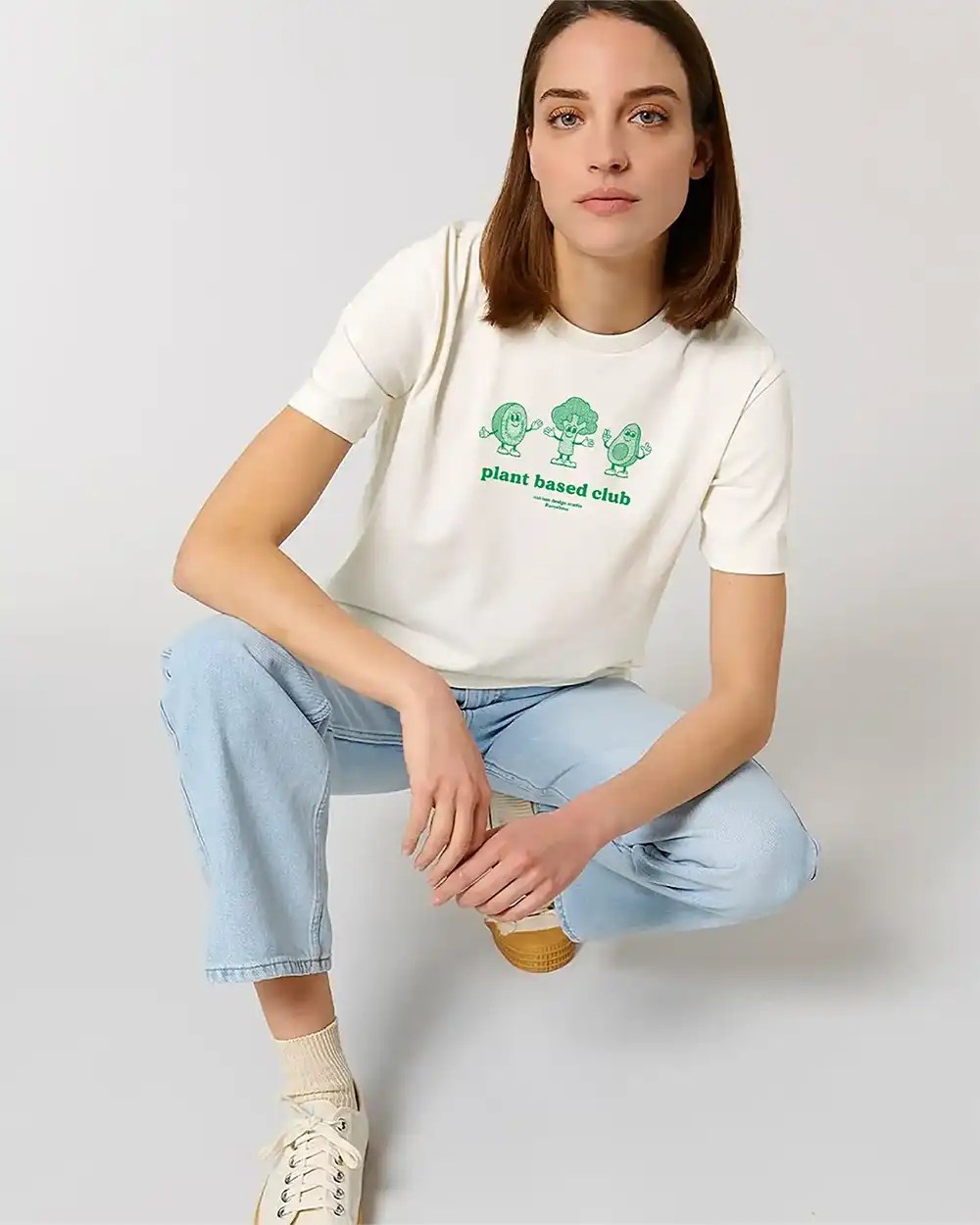 Plant Based Club Organic Unisex T-Shirt - Imagen 2