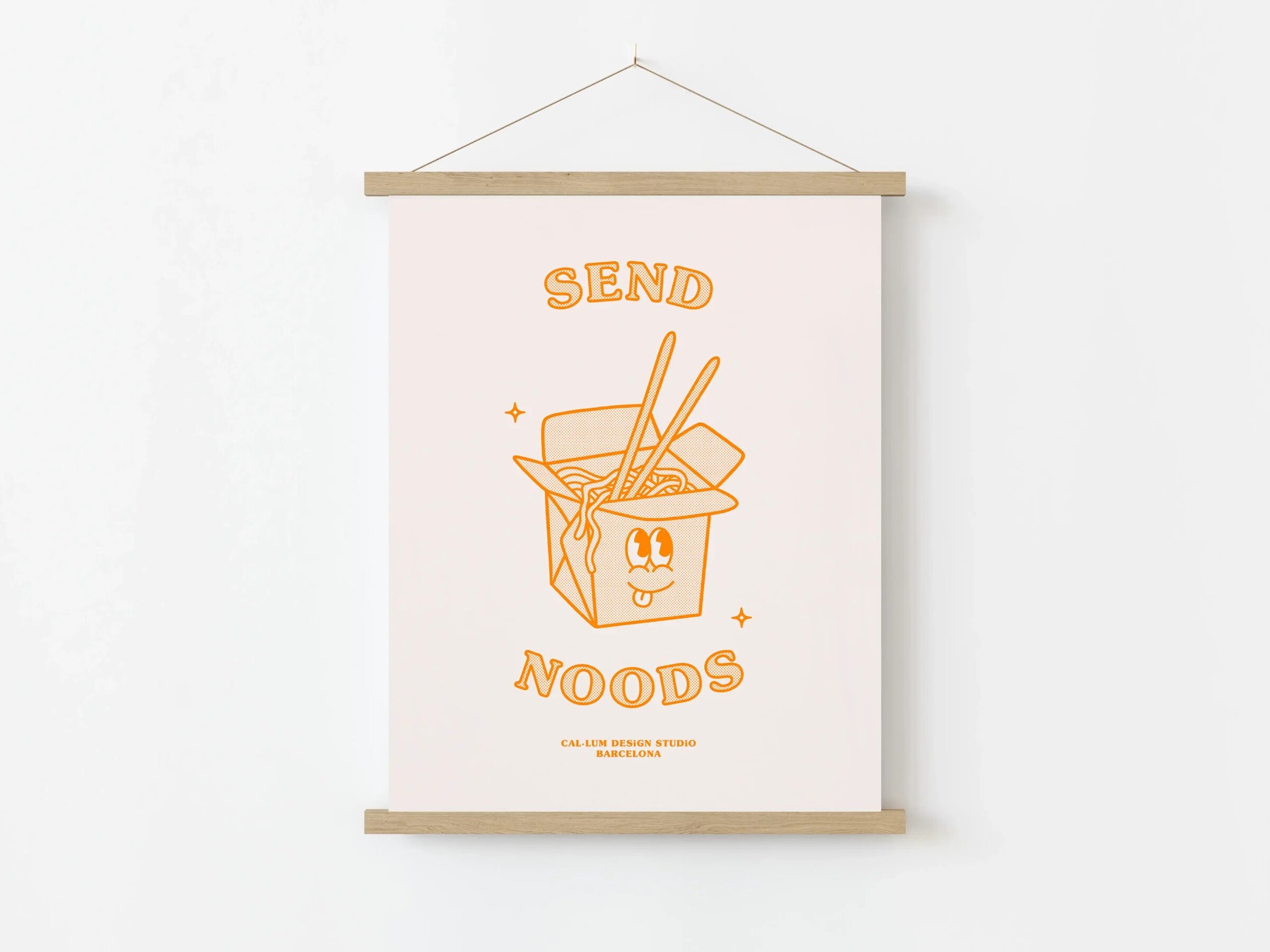 Send Noods Art Print