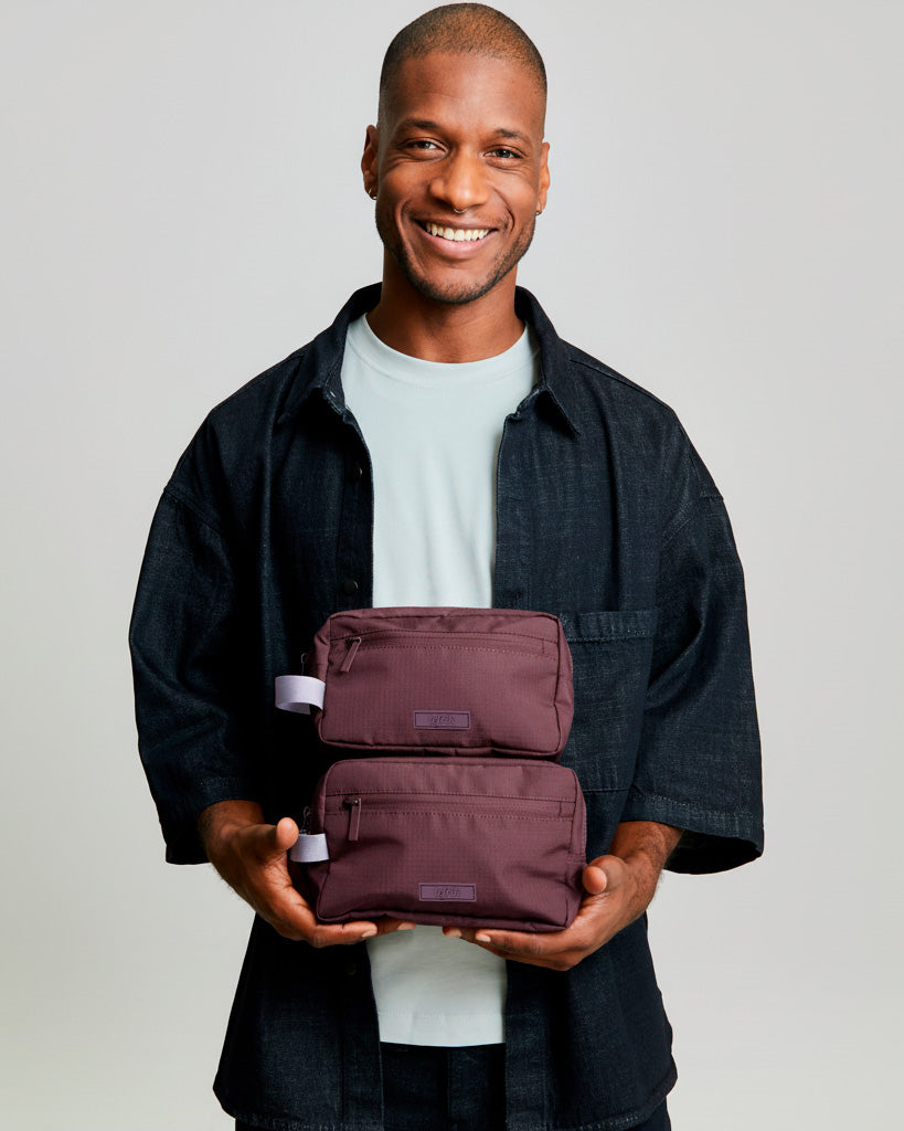 Kei Double Washbag Wine - Imagen 5