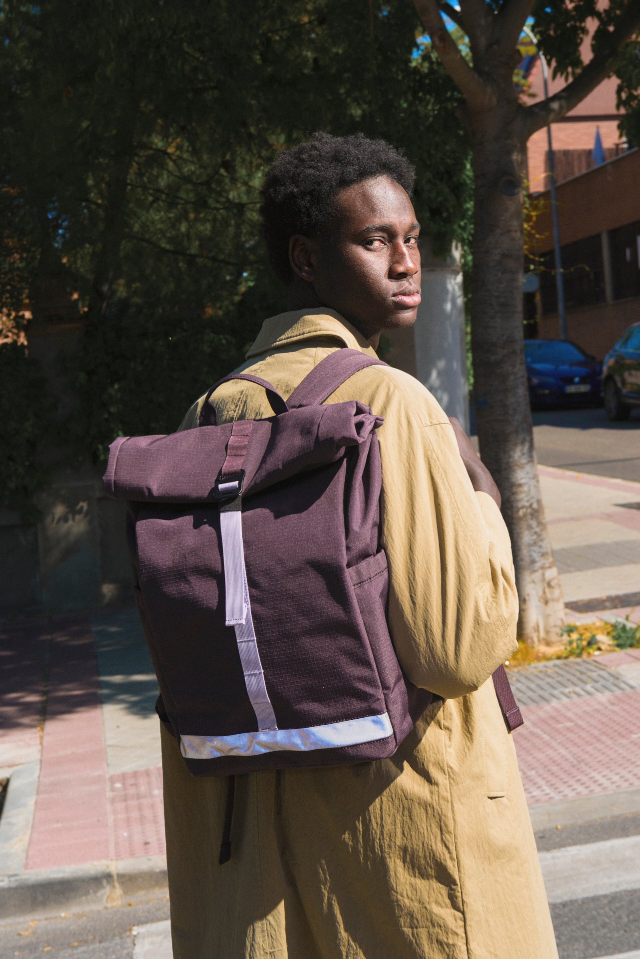 Lars Roll Backpack Wine - Imagen 8