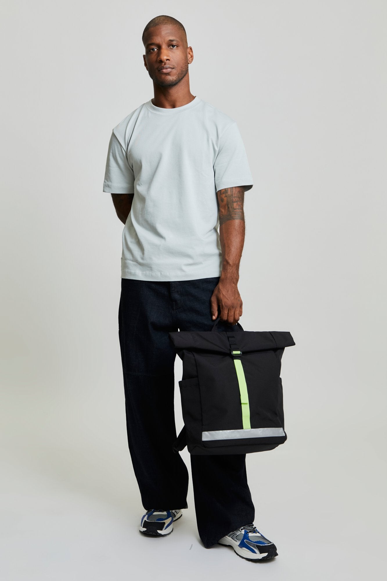 Pack Lars Roll Backpack Black Lime - Imagen 6