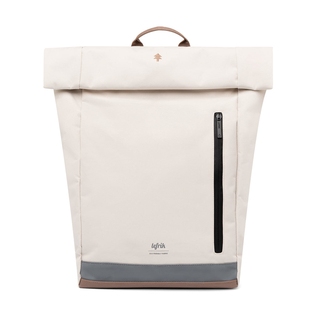 Roll Reflective Backpack Ecru Tobacco