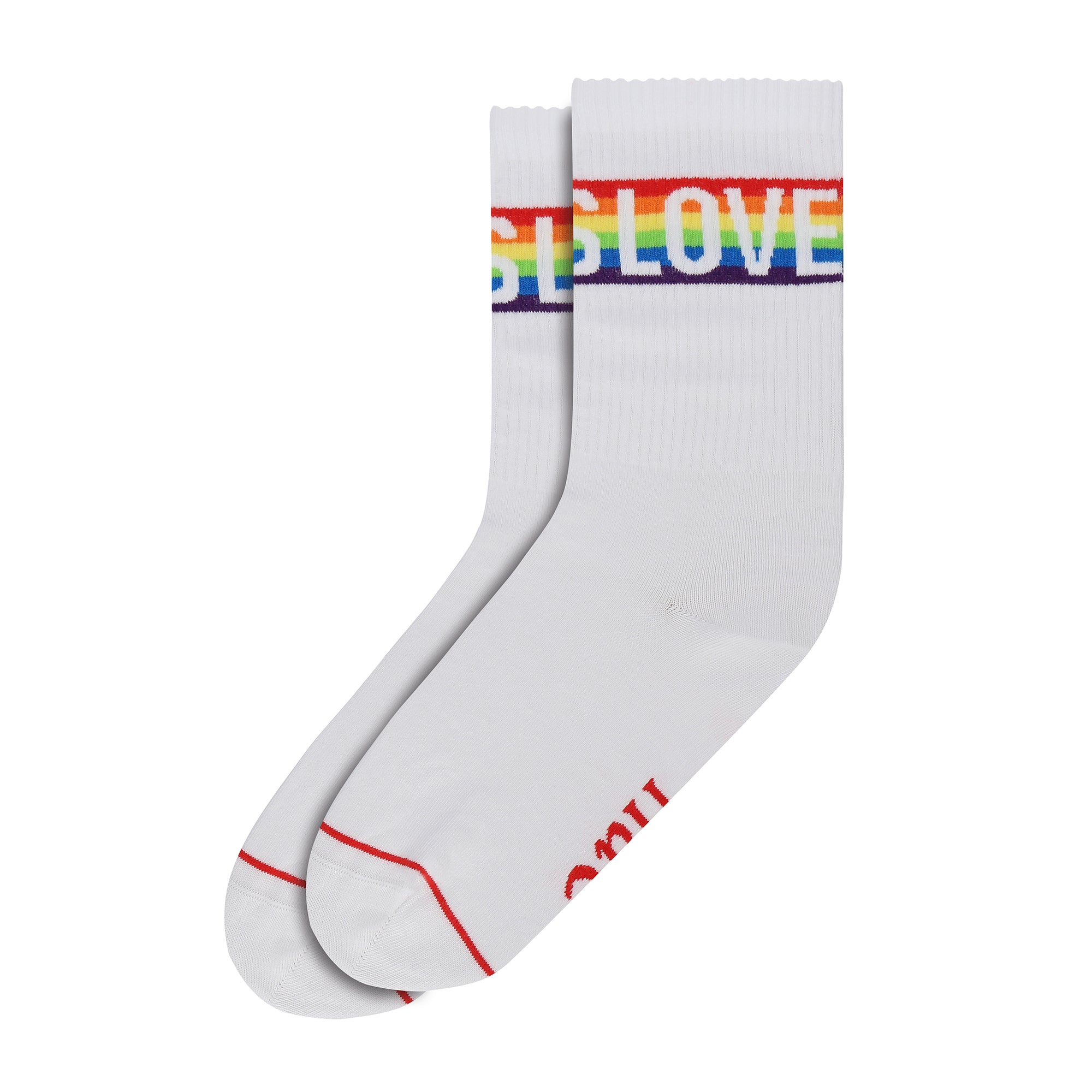 Love is Love Voice Sock White