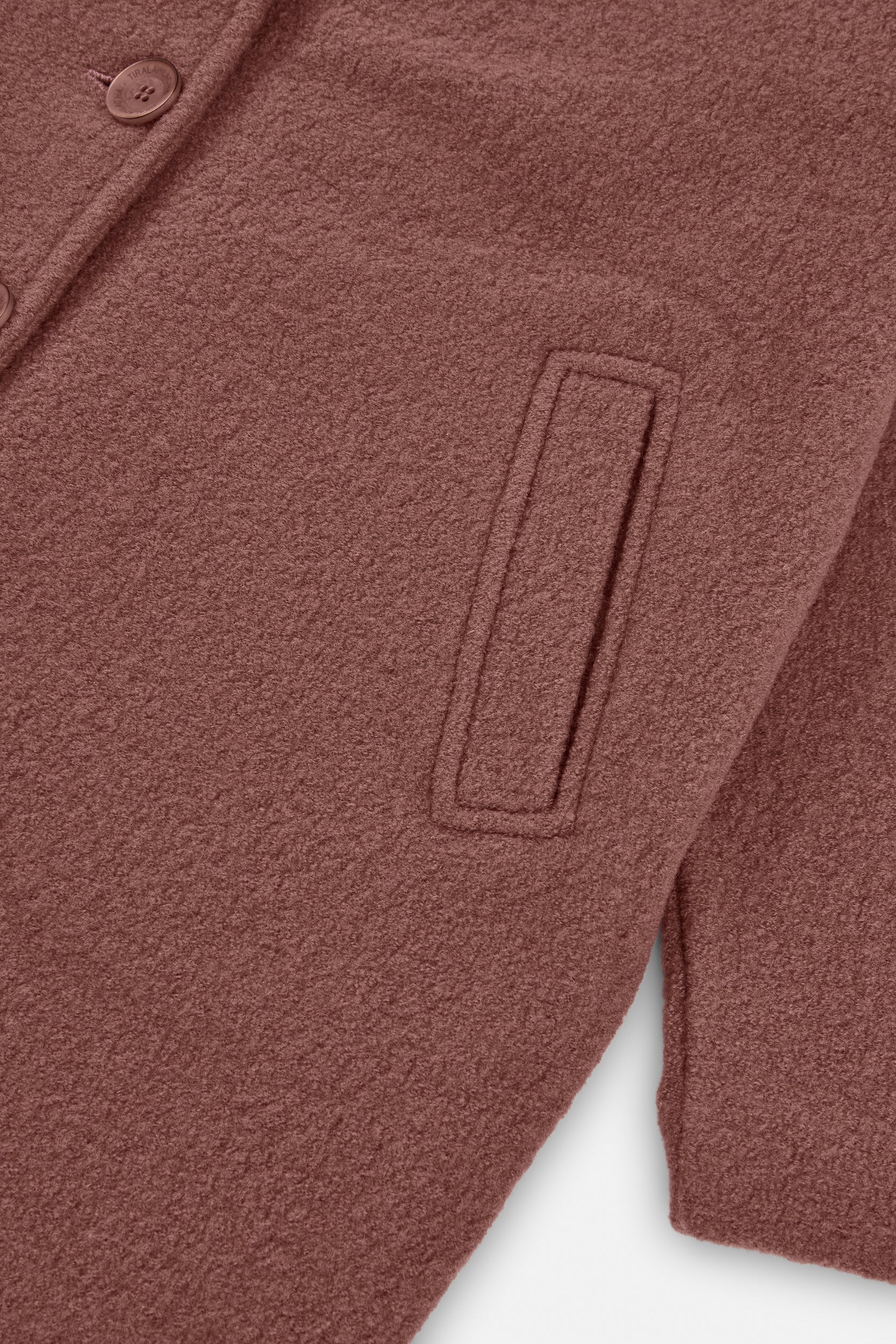 100% Merino Wool oversized coat in Pink - Imagen 6