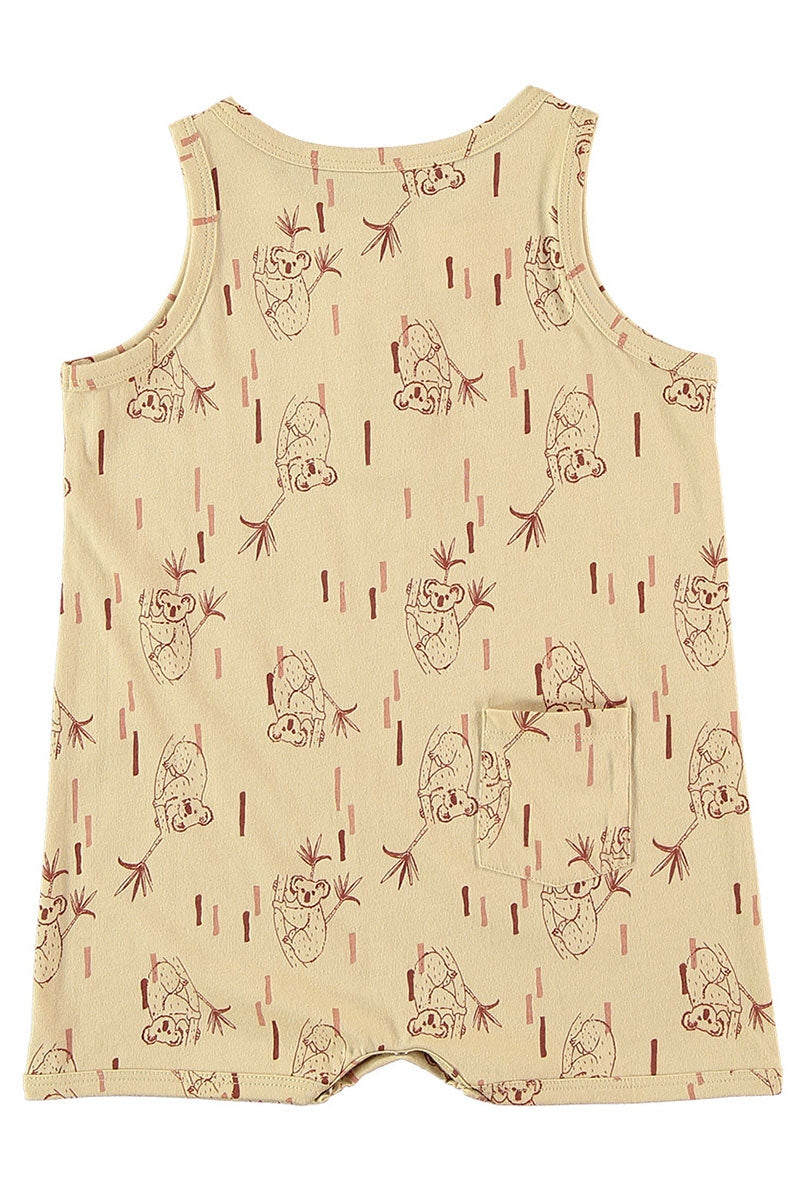 Baby jumpsuit in beige - Imagen 2