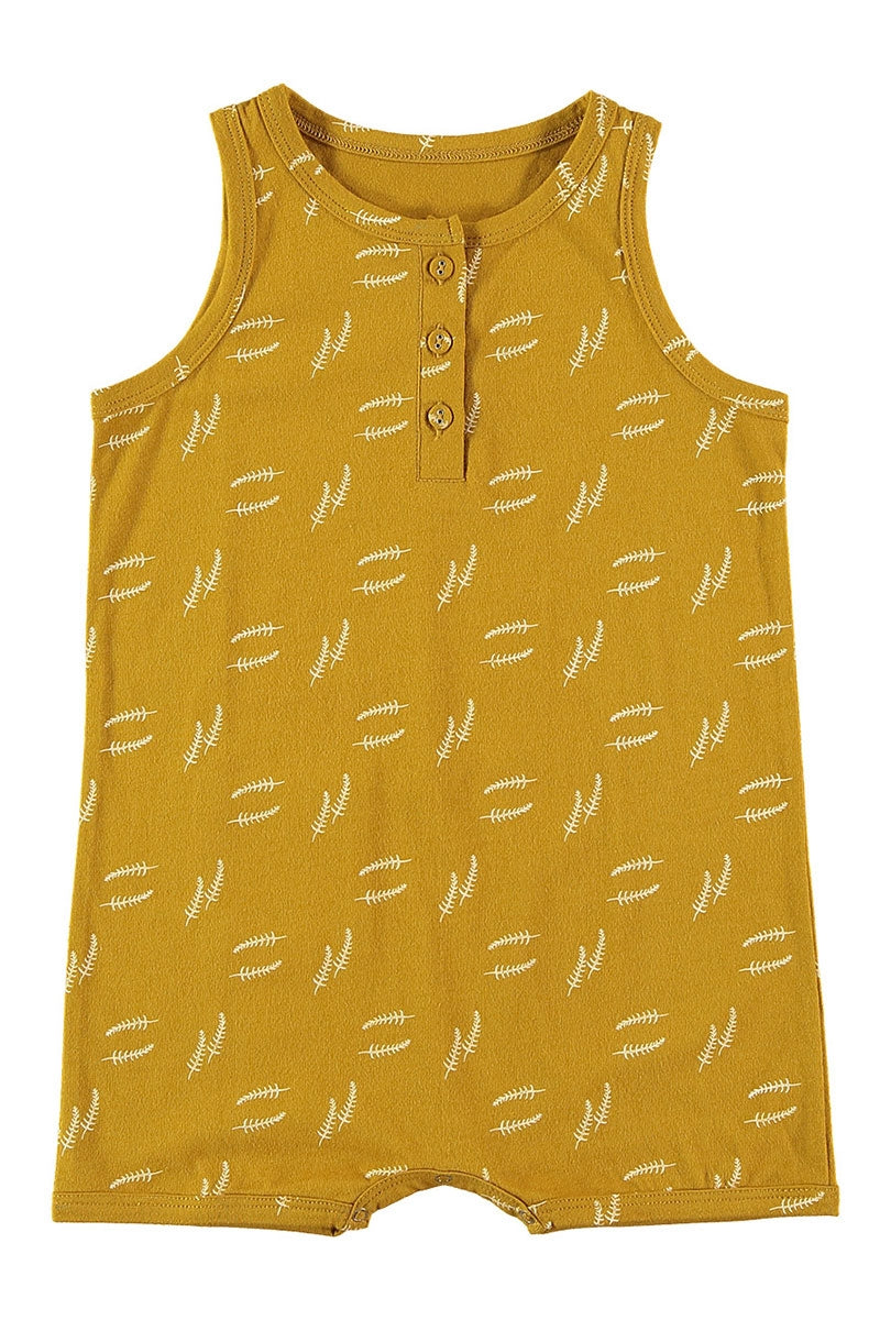 Baby jumpsuit in mustard