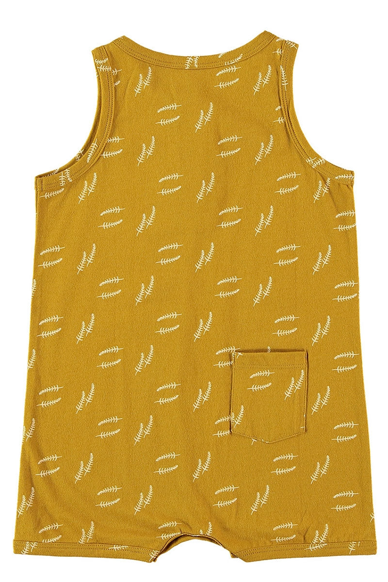 Baby jumpsuit in mustard - Imagen 2