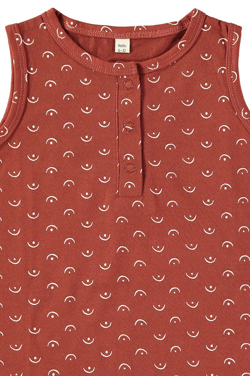 Baby Jumpsuit Tits Red in organic cotton - Imagen 2