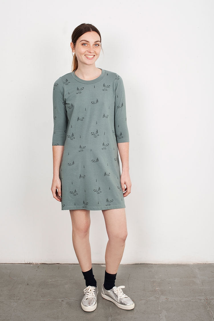 Bear print Oversize Laura dress