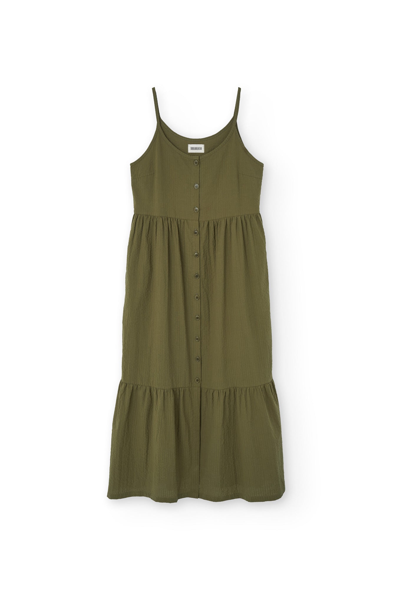 Belinda Green Long Strap Dress