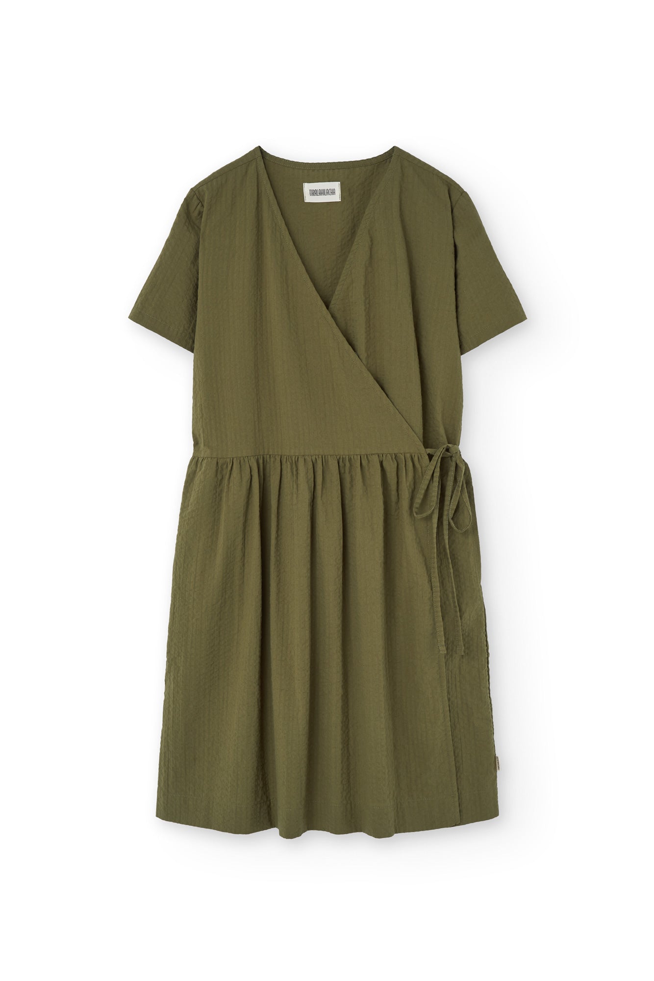 Benoit Green Wrap Dress