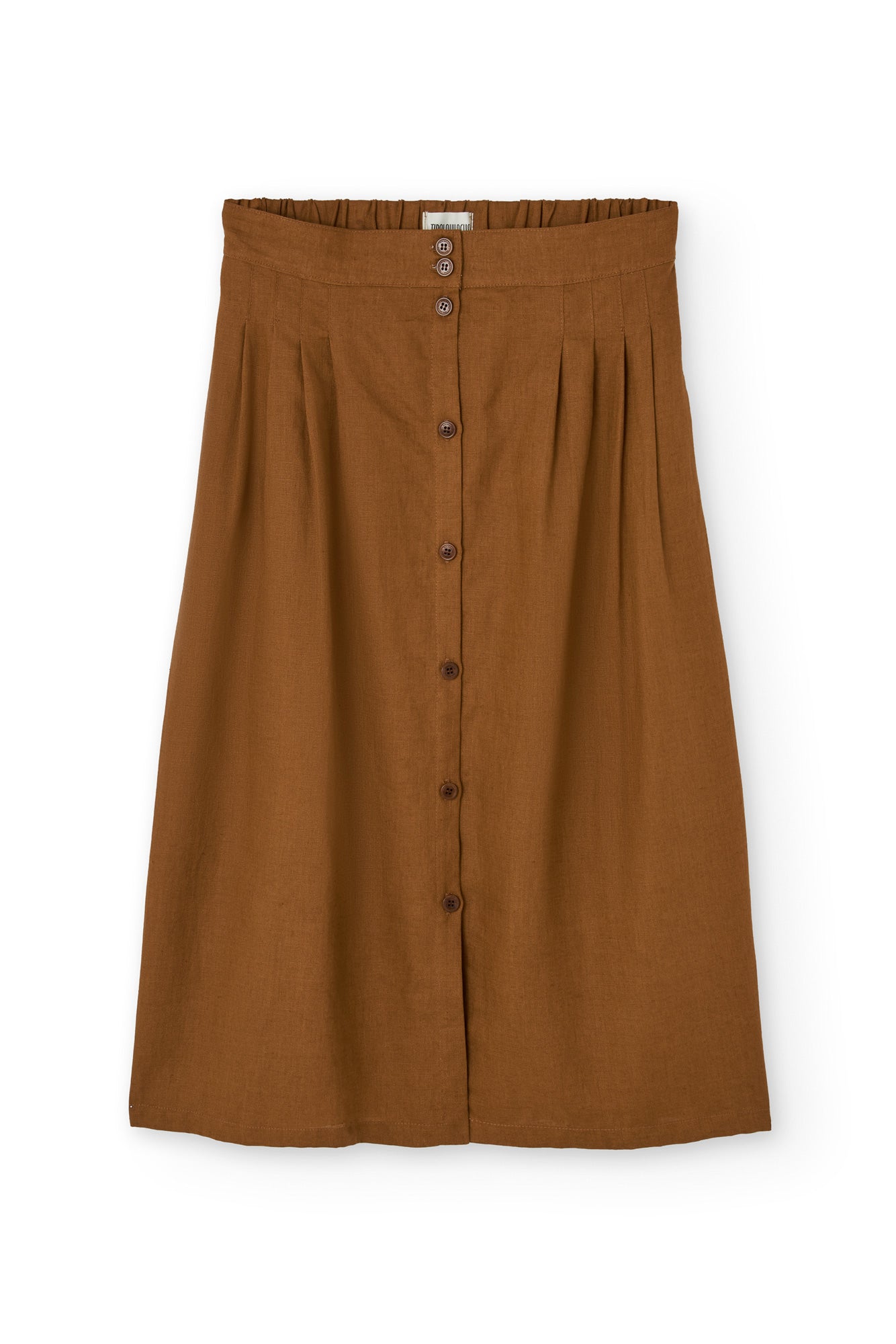 Bernadette Terracotta Linen Skirt