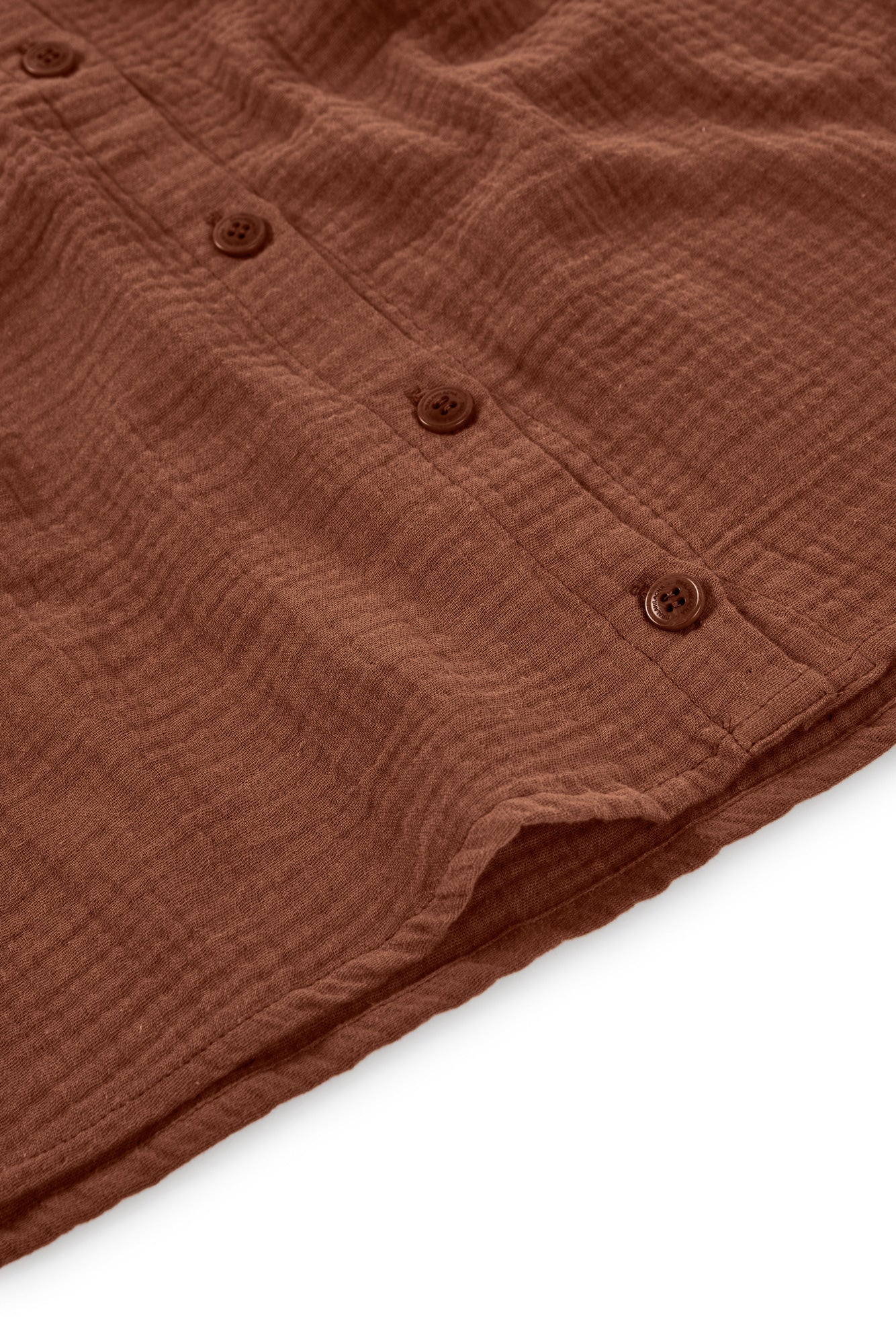 Blanche Terracotta Muslin Top - Imagen 7