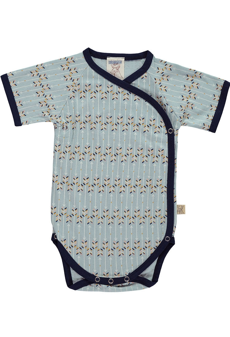 Body kimono azul estampado flechas