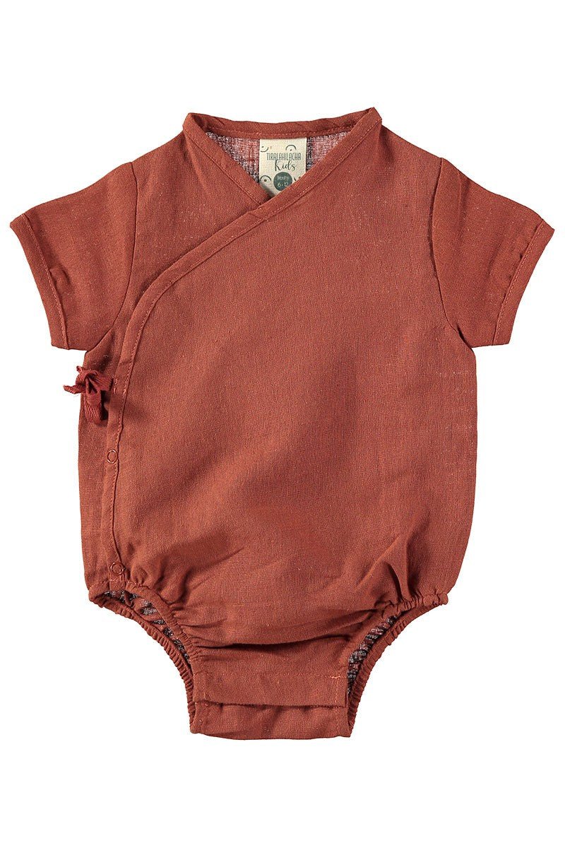 Body Kimono Red Rooibos Organic Cotton and Linen