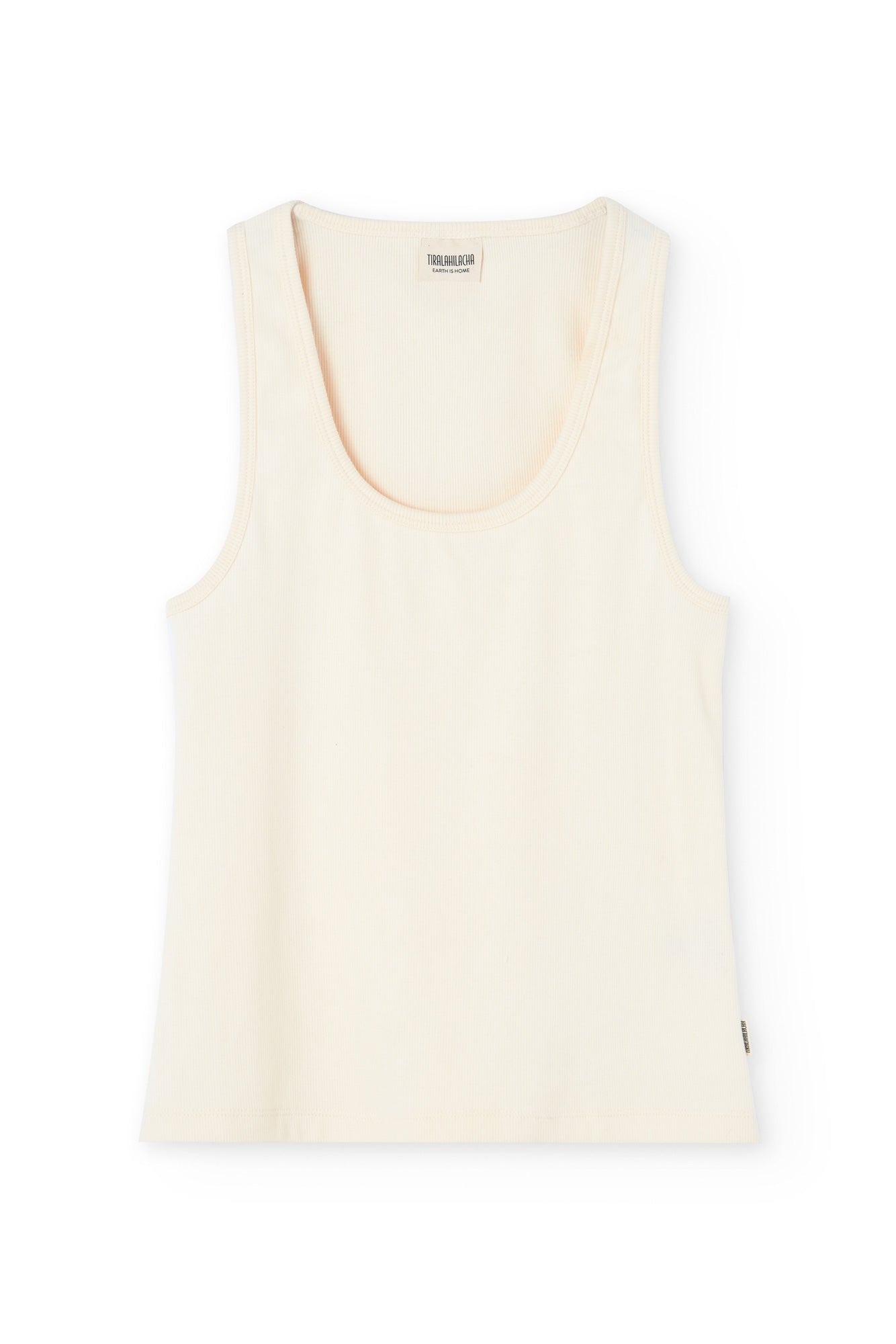 Bonie Beige Ribbed Tank Top