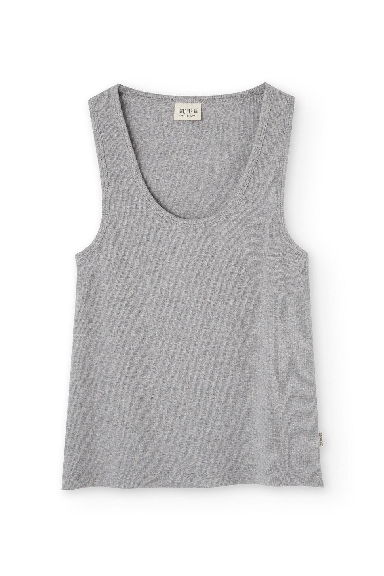Bonie Gray Ribbed Tank Top
