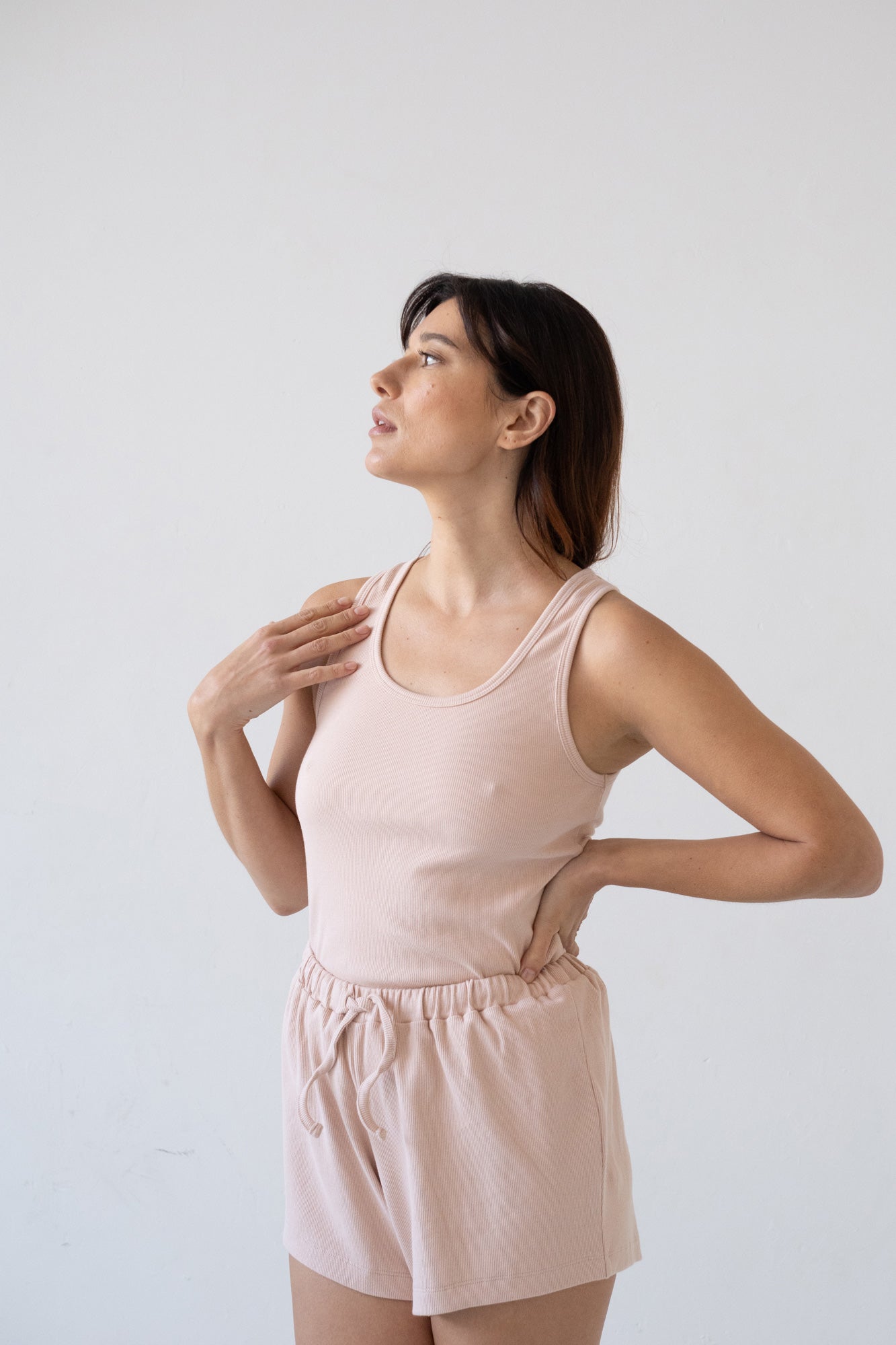 Bonie Pink Ribbed Tank Top - Imagen 2