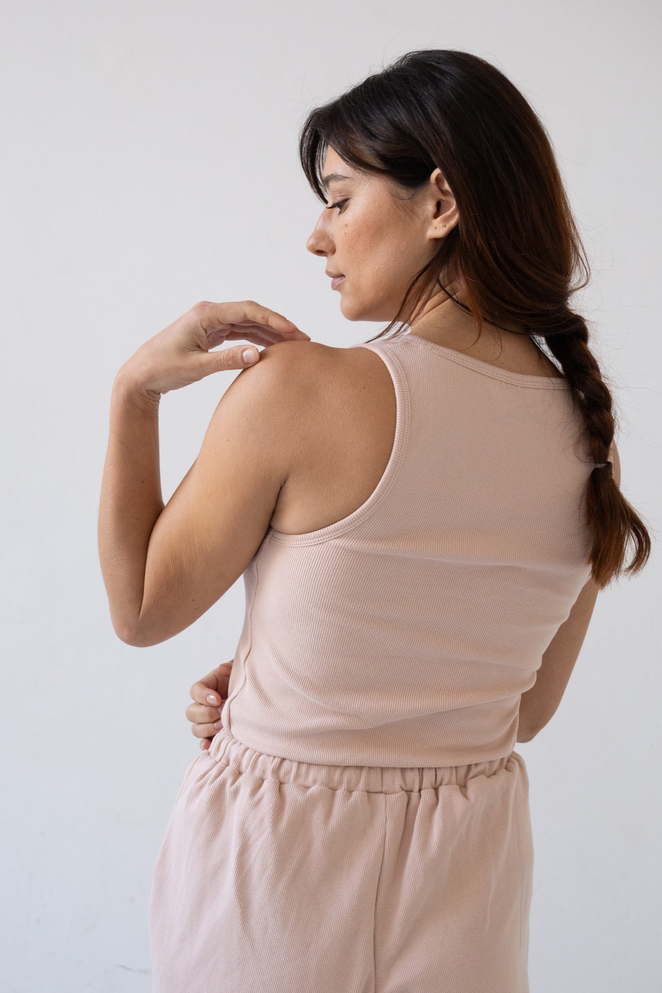 Bonie Pink Ribbed Tank Top - Imagen 3