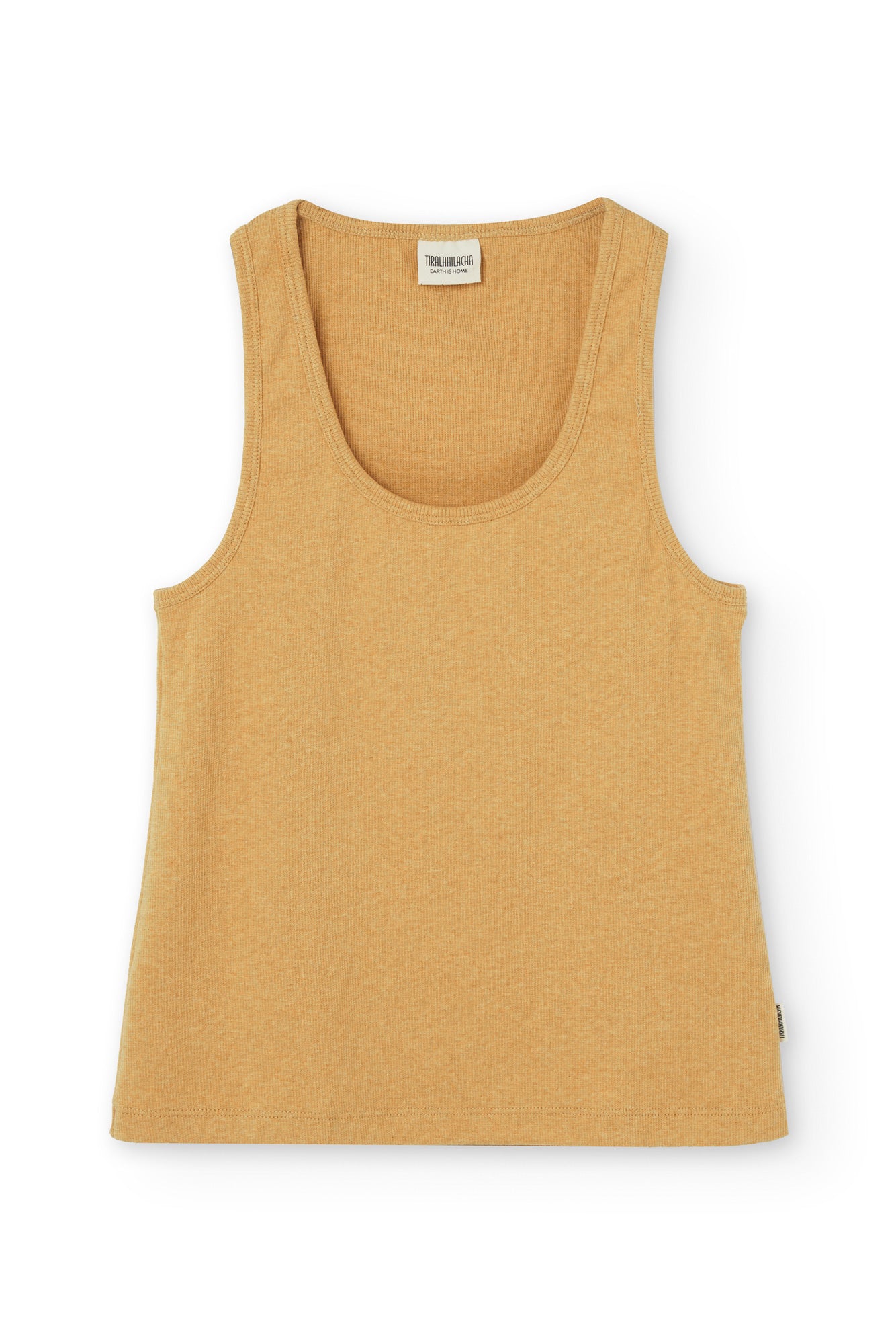 Bonie Yellow Ribbed Tank Top