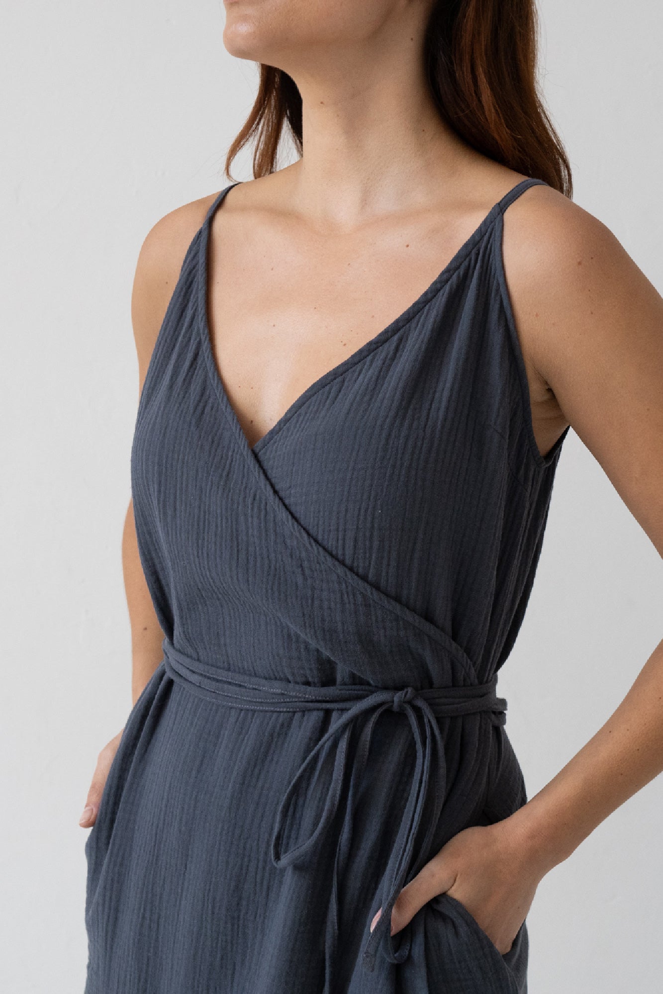 Brielle Black Strap Dress - Imagen 5