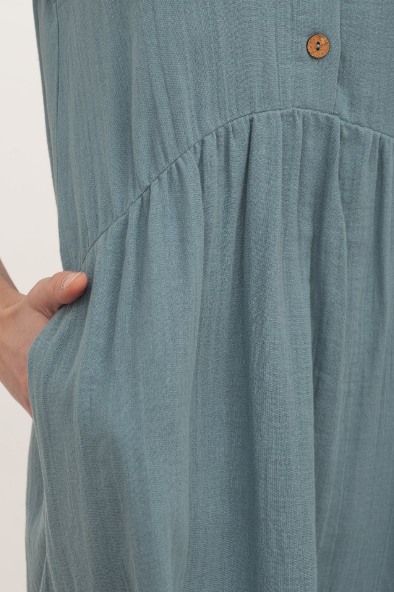 BROOKE muslin Maxi dress in blue