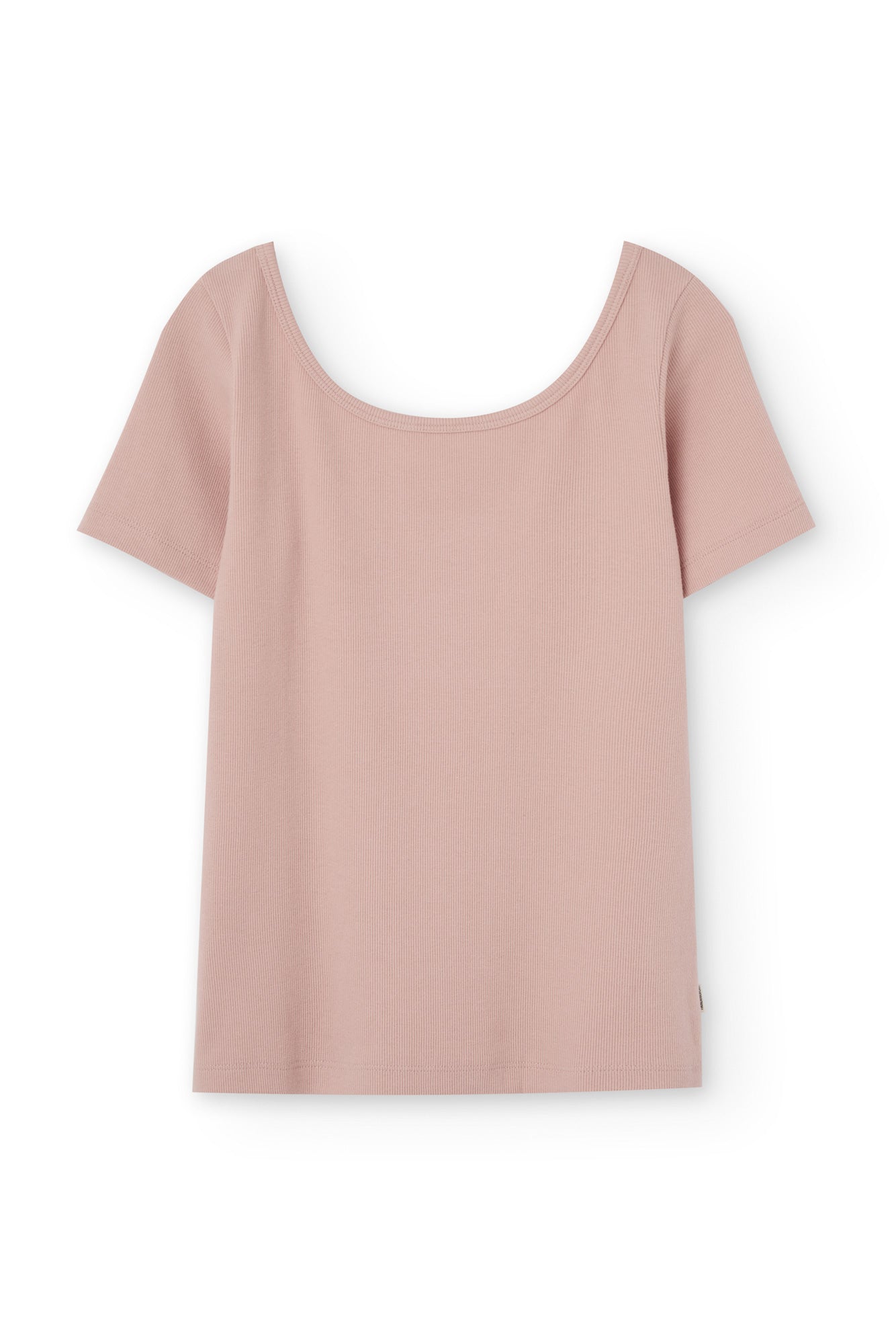 Brooke Pink short sleeve boat neck t-shirt