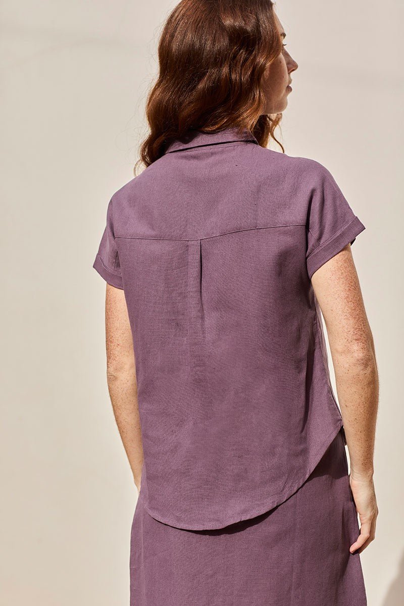 Camisa Fiorella Púrpura - Imagen 2