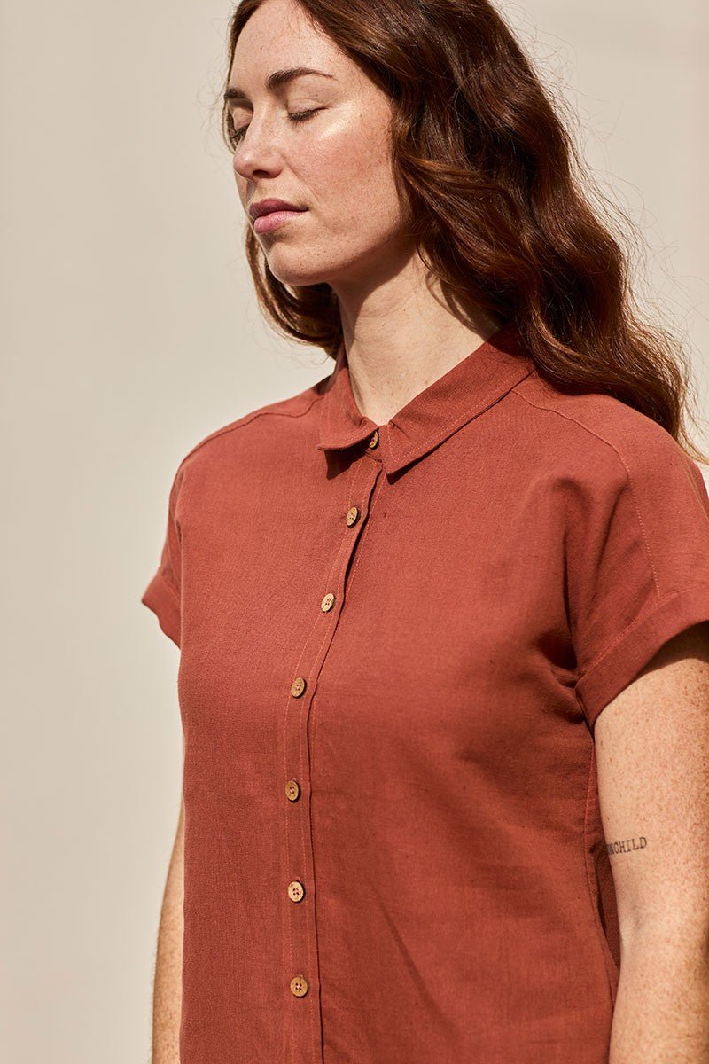 Camisa Fiorella Rojo Rooibos