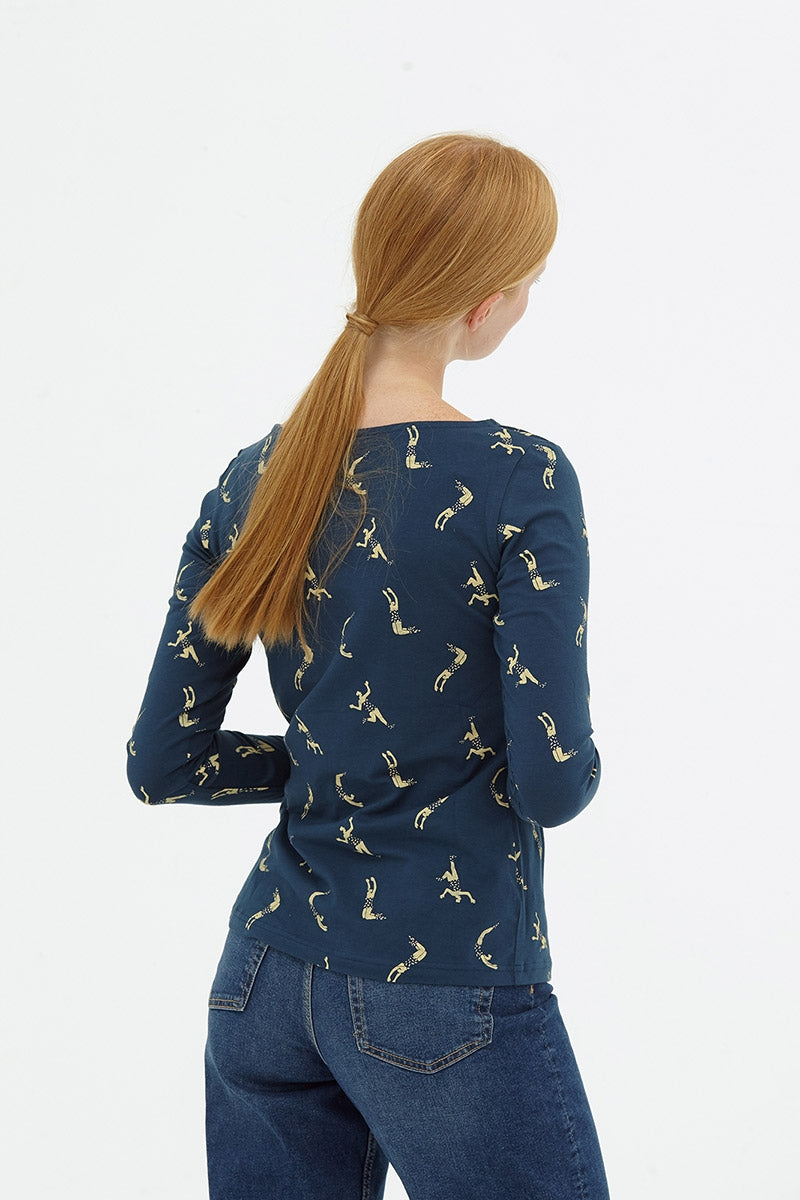 Camiseta básica navy Diana