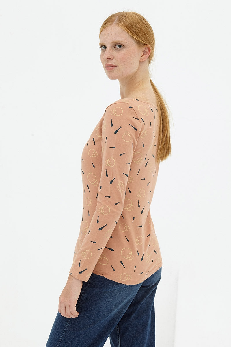 Camiseta básica rosa pastel Diana