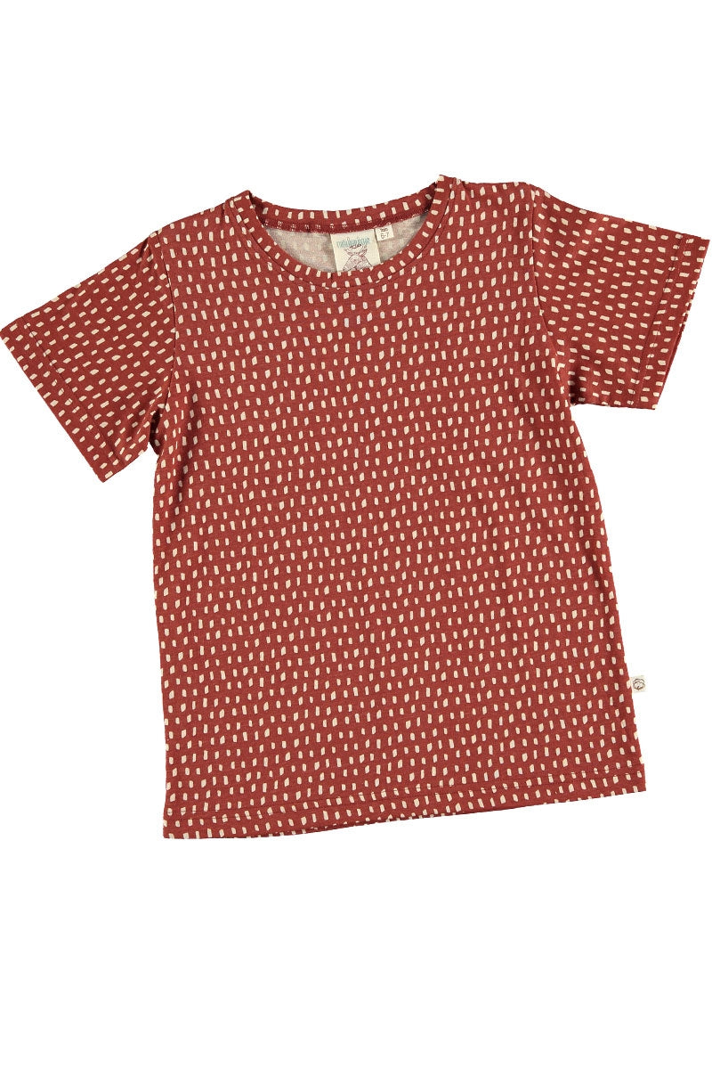 Camiseta unisex color teja