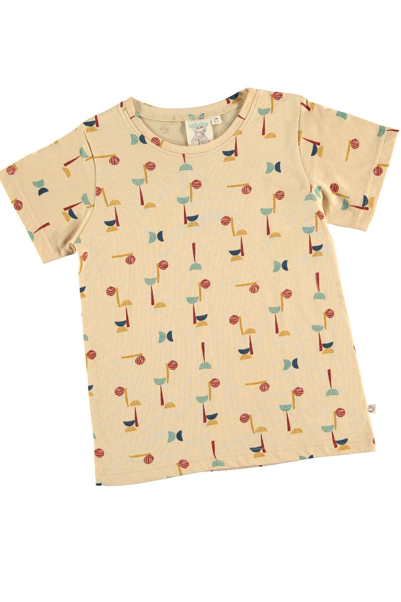 Camiseta unisex estampado abstracto