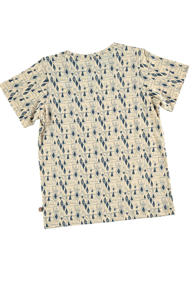 Camiseta unisex estampado geométrico