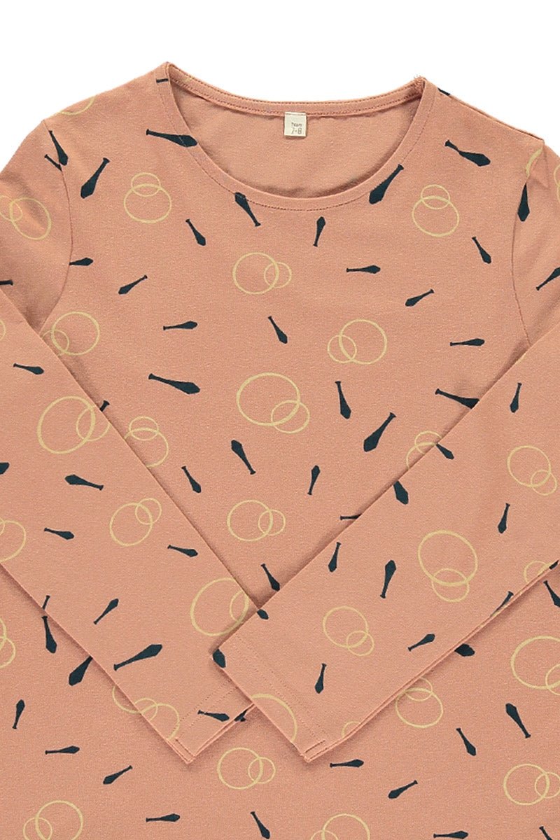 Camiseta unisex rosa estampado malabares - Imagen 4