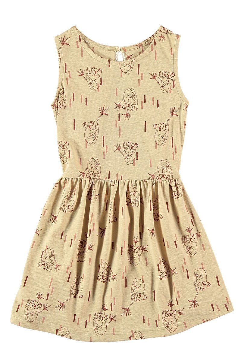 "Classic" dress in beige.