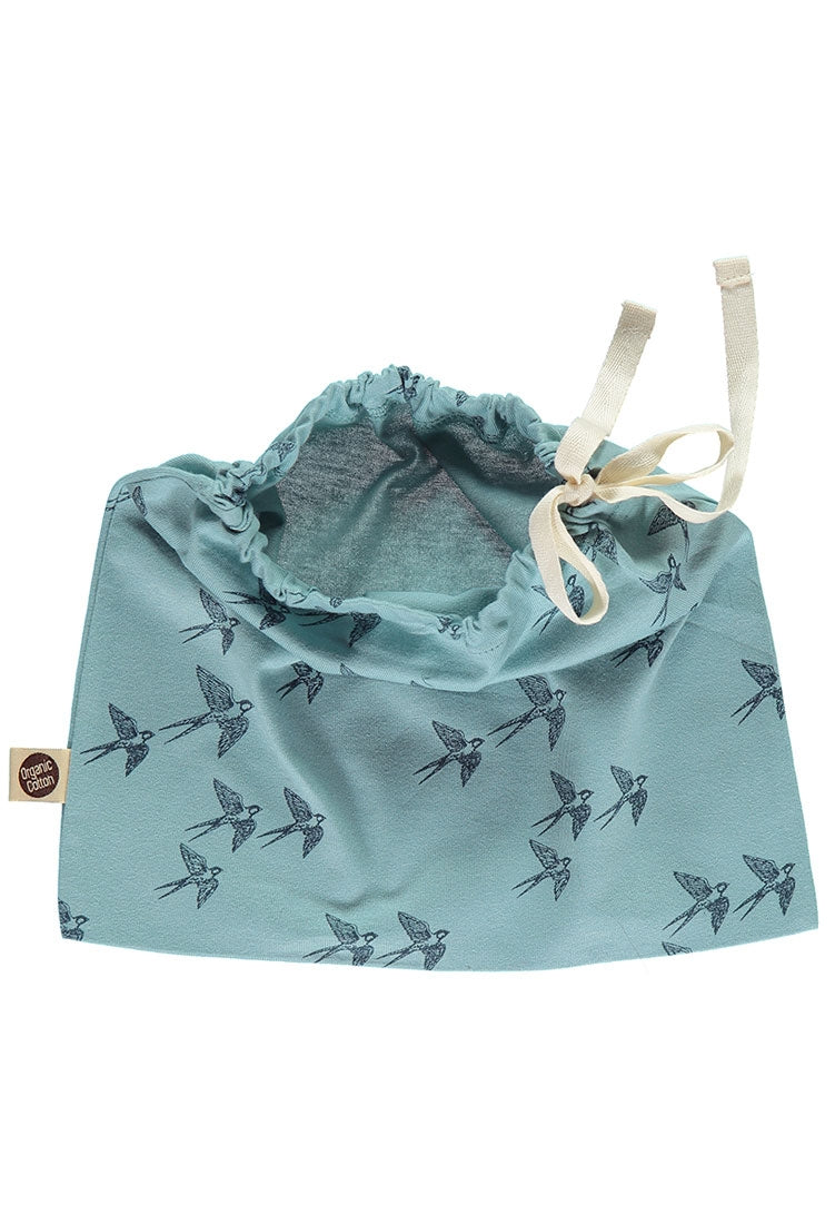 Cotton bag with bird print